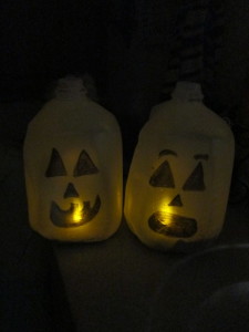 Milk Jug Jack O Lanterns