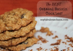 The Best Oatmeal Raisin Cookies!