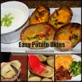 Potato skins collage