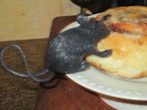 Cute,hungry little mouse!  Make them look like they are really eating it! 