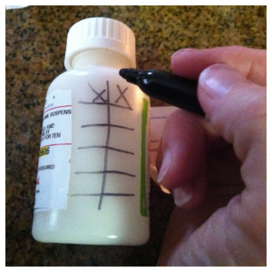 A life hack to keep track of medicine doses
