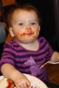 Messy baby!